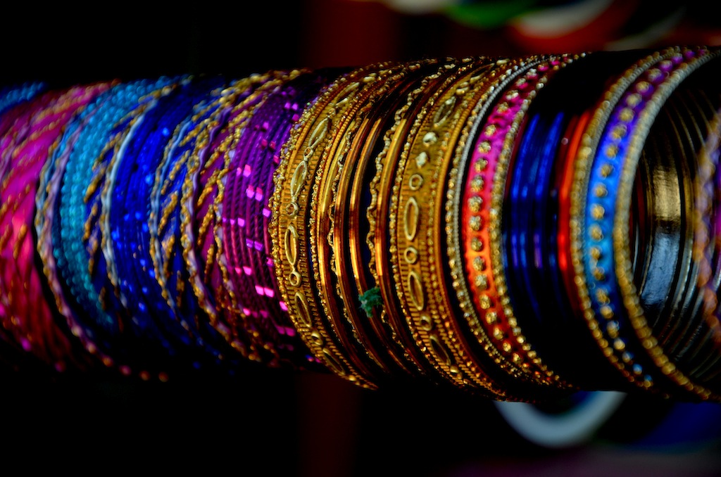 colourful bracelets, india
